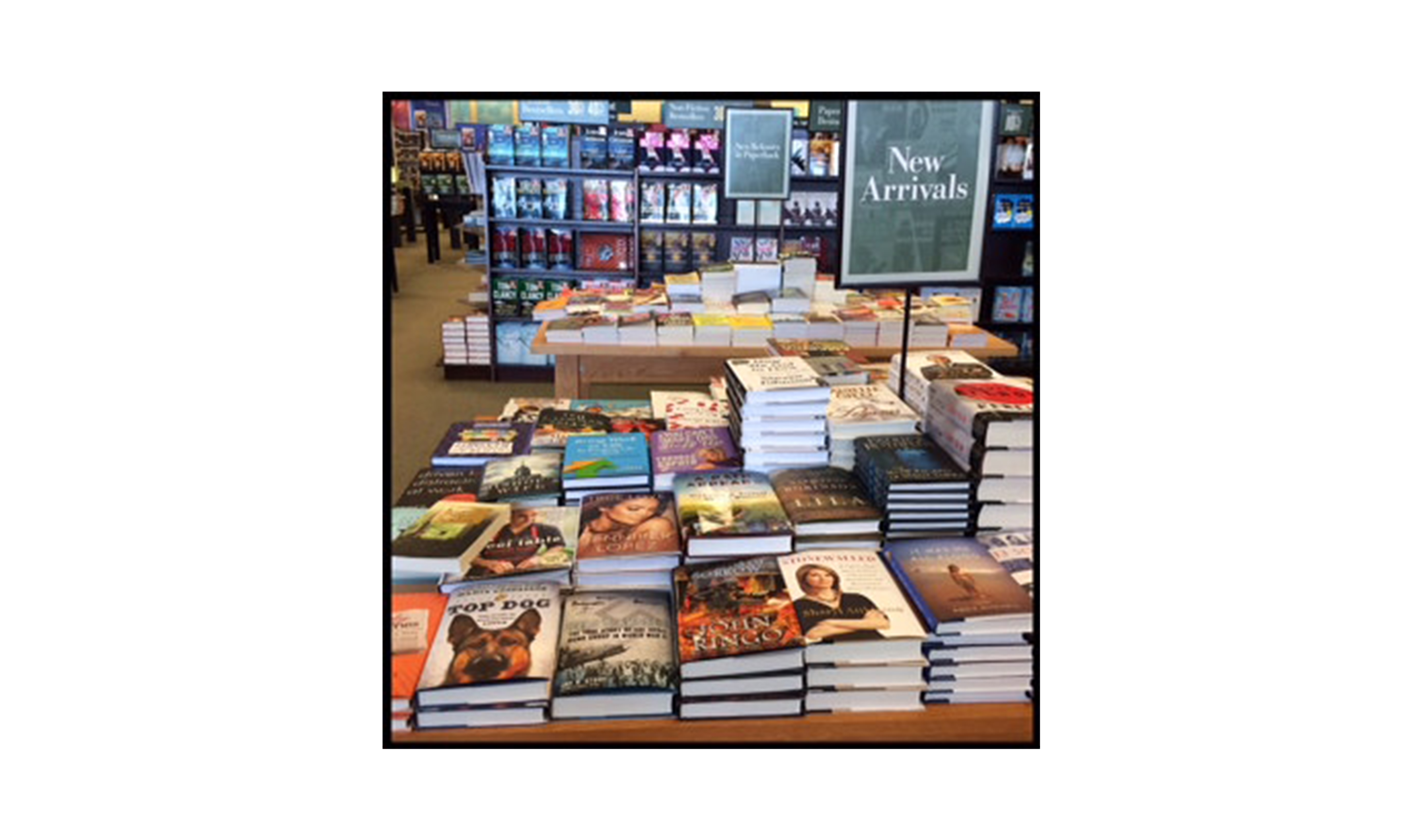 Bring Work to Life by Bringing Life to Work book on Barnes & Noble's New Arrivals table